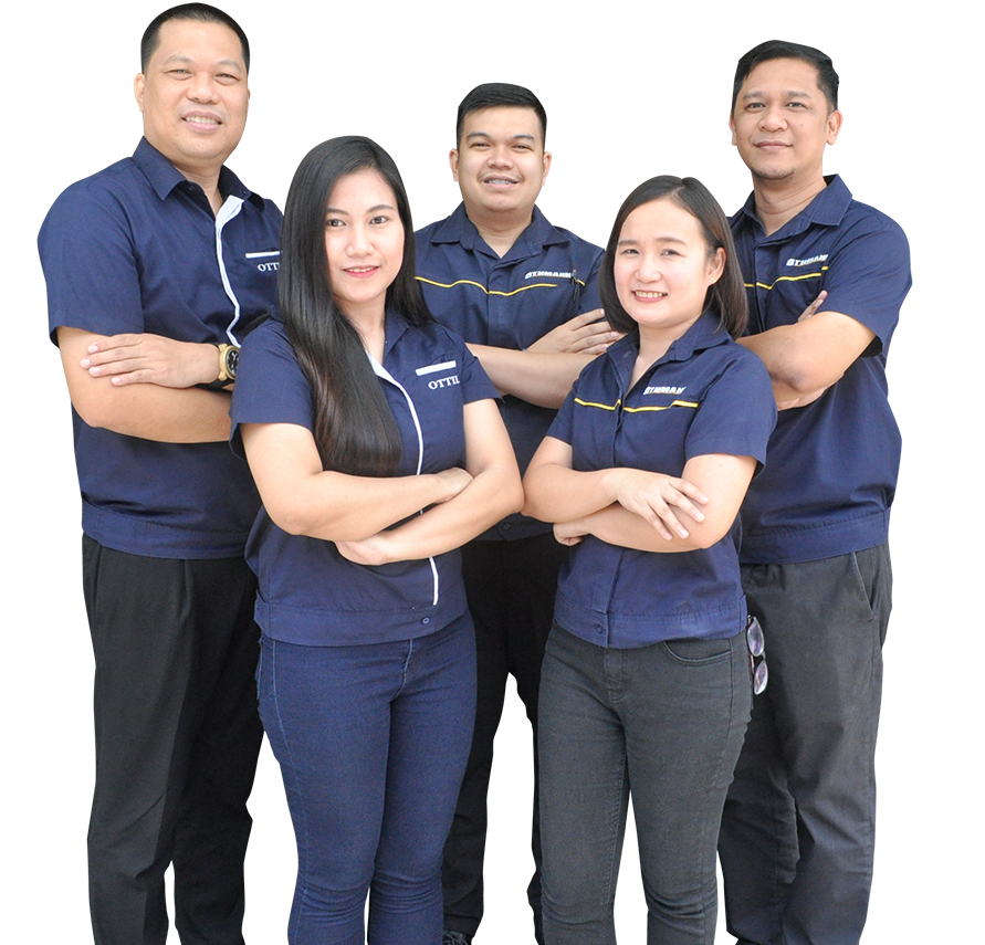 3 male and 2 female Othmann Employees