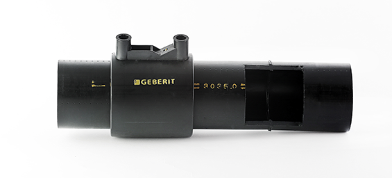 Geberit HDPE pipe with electrofusion coupling