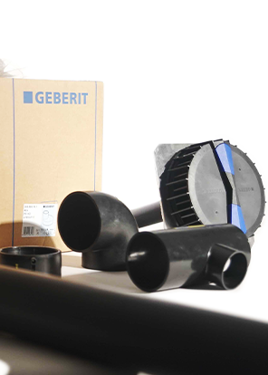 Geberit Buttfusion Elbow, Tee and Pluvia Roof Outlet