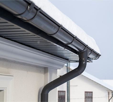 Gutter Drain installed with HDPE Drainage System